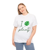 I Love Plants Unisex Heavy Cotton Tee Eco Friendly Botanical Leaf Nature Lover Green Gardening T Shirt Sustainable Plant Parent Gift For Gardeners
