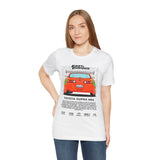 Legendary Orange Street Machine Rear View Unisex Heavy Cotton Tee Powerful JDM Inspired Car Art Graphic Shirt for Collectors and Gearheads