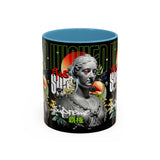 Wicked Supreme Accent Coffee Mug 11oz 15oz Statue Art Graphic Cup Supreme Inspired Streetwear Bust Design Bold Daily Motivation Ceramic Gift Drinkware