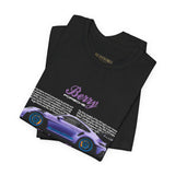Porsche 911 GT3 RS Berry Purple Inspired Illustrated Sports Car Graphic T Shirt Luxury Performance Racing Streetwear Unisex Heavy Cotton Tee High Speed Motorsport Lifestyle Gift For Car Enthusiasts