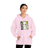 Unisex Not Alone Alien Hoodie UFO Graphic Pullover Sweatshirt Cartoon Extraterrestrial Sci Fi Space Themed Conspiracy Inspired Paranormal Streetwear