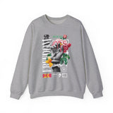 Freedom Snake And Rose Crewneck Comfortable Unisex Sweatshirt Motivational Streetwear Bold Floral Empowerment Design For Resilience And Strength Perfect Gift For Friends Birthdays Cozy Days Casual Wear