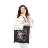 Money Bright Cotton Canvas Tote Bag Angel Statue Graphic Gothic Streetwear Red Neon Aesthetic Artistic Ambition Reusable Eco Bag