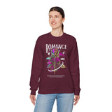 Romance Rose Unisex Heavy Blend Crewneck Sweatshirt Graphic Pullover Black Gothic Aesthetic Love Inspired Streetwear Fashion Artistic Outfit