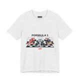 Formula 1 High Performance Triple Racing Machines Unisex Heavy Cotton Tee Dynamic Motorsport Inspired Streetwear Graphic Shirt for Speed Lovers and Premium Casual Style