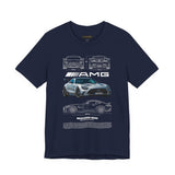 High Performance Silver Track Car Unisex Heavy Cotton Tee Bold Streetwear Racing Style Graphic Shirt Gift for Speed Lovers