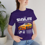 JDM Street Racing Legend Skyline R34 Inspired Supra MK4 Style Unisex Graphic Tee Japanese Drift Car Culture Motorsport Streetwear Shirt