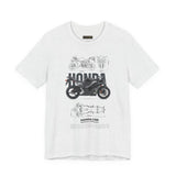 Honda CBR Superbike Blueprint Racing Motorcycle Graphic Tee Sport Bike Track Design T Shirt For Riders Speed Lovers Motorsport Streetwear Gift