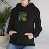 Beast Of The Stadium Heavy Blend™ Unisex Hoodie Neon Crocodile Power Design Electric Green Reptile Streetwear Bold Animal Energy Fashion For Fearless Souls