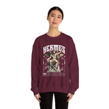 Hermes Greek Mythology Unisex Heavy Blend Crewneck Sweatshirt Ancient God of Communication and Travel Graphic Pullover