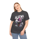 Aliens Exist UFO Graphic Unisex Heavy Cotton Tee Sci Fi Streetwear T Shirt Extraterrestrial Space Alien Design