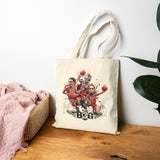 Legends On Court Tote Bag Basketball Streetwear Reusable Cotton Shopping Bag Sports Lifestyle Accessory Gym Carryall Gift For Basketball Fans Festivals And Urban Fashion Lovers