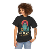 Lord Shiva The Destroyer Unisex Graphic T Shirt Mahadev Mahakal Devotional Hindu Spiritual Cotton Tee Trishul Rudraksha Temple Festival Wear India
