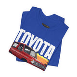 Toyota Land Cruiser Classic Off Road SUV Inspired Illustrated 4x4 Adventure Graphic T Shirt Vintage Overland Utility Vehicle Automotive Streetwear Rugged Travel Lifestyle Gift For SUV Enthusiasts