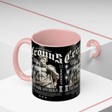 Cronus The Dark Sovereign Accent Coffee Mug 11oz 15oz Greek Mythology Statue Graphic Gothic Streetwear Bold Artistic Ceramic Cup