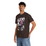 Aliens Exist UFO Graphic Unisex Heavy Cotton Tee Sci Fi Streetwear T Shirt Extraterrestrial Space Alien Design