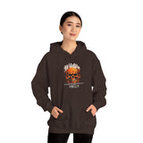 Wildfire Skull Flames Unisex Heavy Blend Hooded Sweatshirt Gothic Inferno Graphic Bold Streetwear Motivational Statement Hoodie