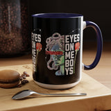 Eyes On Me Boys Medusa Accent Coffee Mug 11oz 15oz Mythological Streetwear Bold Empowerment Design Perfect Gift for Coffee Lovers Friends Birthdays Daily Motivation