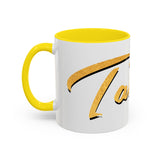 Tate Knight Logo Accent Coffee Mug 11oz 15oz Gold Foil Chess Horse Design Motivational Hustler Ceramic Cup Bold Luxury Inspired Streetwear Gift Drinkware