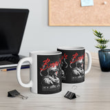 Brave Warrior Roman Gladiator Ceramic Mug Bold Motivational Coffee Cup Inspirational Streetwear Style Tea Mug Durable Print