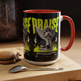 Praise Angel Statue Graphic Ceramic Mug Gothic Spiritual Coffee Tea Cup Bold Streetwear Design
