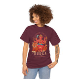 Goddess The Mother Durga T Shirt Divine Shakti Devi Maa Graphic Tee Navratri Durga Puja Festival Wear Hindu Spiritual Devotional Unisex Cotton Casual Streetwear Gift For Devotees