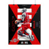 Air Ascent Glossy Poster Collector Edition Bold Motivational Wall Art Red Black Athletic Energy Modern Design For Gym Rooms Studios Offices And Ambitious Dreamers