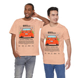 Legendary Orange Street Machine Rear View Unisex Heavy Cotton Tee Powerful JDM Inspired Car Art Graphic Shirt for Collectors and Gearheads