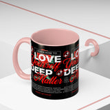 Love Yourself Deep Accent Coffee Mug 11oz 15oz Self Love Motivational Quote Cup Rose Graphic Positive Affirmation Daily Inspiration Empowerment Gift Mug
