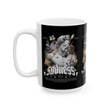 Sadness Ceramic Mug Coffee Cup Greek Statue Art Design Emotional Aesthetic Gothic Vintage Streetwear Artistic Expression Unique Gift For Art Lovers