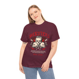 Monsters Skull Guardians Gothic Horror Unisex Heavy Cotton Tee Dark Graphic Halloween Streetwear Bold Vintage Skull T Shirt