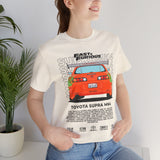 Legendary Orange Street Machine Rear View Unisex Heavy Cotton Tee Powerful JDM Inspired Car Art Graphic Shirt for Collectors and Gearheads
