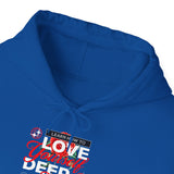 Love Yourself Deep Unisex Heavy Blend Hooded Sweatshirt Self Love Graphic Hoodie Rose Motivational Quote Streetwear Positive Affirmation Fashion Empowerment Apparel