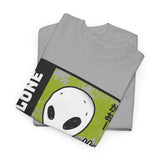 Unisex Not Alone Alien T Shirt Cartoon UFO Graphic Tee Extraterrestrial Sci Fi Space Themed Paranormal Conspiracy Inspired Streetwear Top