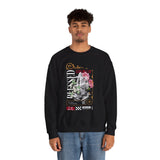 Blessed Praying Hands Floral Christian Graphic Unisex Heavy Blend Crewneck Sweatshirt Faith Inspired Religious Streetwear Bold Motivational Pullover