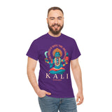 Kali Goddess Unisex Heavy Cotton T Shirt Hindu Spiritual Graphic Tee Maa Kali Mahakali Divine Shakti Protector Destroyer Of Evil Indian Mythology Devotional Streetwear Festival Wear Gift For Navratri...