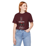 Italian Streetfighter Inspired Naked Motorcycle Graphic Unisex Heavy Cotton Tee Premium Racing Streetwear T Shirt for Riders Bikers Enthusiasts Everyday Wear