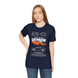 Firestorm Muscle Car Blueprint Design Unisex Heavy Cotton Tee Powerful Retro Performance Art Shirt for Streetwear Lovers & Collectors