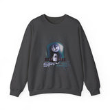 Space Exploration Crewneck Sweatshirt Unisex Heavy Blend Pullover Galaxy Earth Spaceship Astronomy Inspired Cosmic Science Lover Nerd Geek Astronaut Top