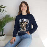 Hermes Greek Mythology Unisex Heavy Blend Crewneck Sweatshirt Ancient God of Communication and Travel Graphic Pullover