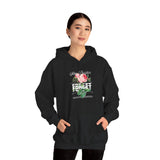 Stay Positive Forget Problems Rose Hoodie Comfortable Unisex Sweatshirt Motivational Streetwear Bold Floral Empowerment Design for Self Growth Perfect Gift for Friends Birthdays Cozy Days Casual Wear