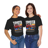 Toyota Land Cruiser Classic Off Road SUV Inspired Illustrated 4x4 Adventure Graphic T Shirt Vintage Overland Utility Vehicle Automotive Streetwear Rugged Travel Lifestyle Gift For SUV Enthusiasts