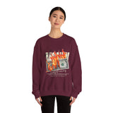 Money Is Not Just Currency Burning Dollar Graphic Unisex Heavy Blend Crewneck Sweatshirt Hustler Streetwear Motivational Cash Fire Design