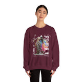 Sculptural Future Statue Art Graphic Unisex Heavy Blend Crewneck Sweatshirt Cosmic Greek Goddess Abstract Streetwear Pullover