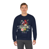 You Can Be Whatever Motivational Crewneck Sweatshirt Comfortable Unisex Pullover Bold Floral Empowerment Design Streetwear Positive Vibes Cozy Everyday Wear Perfect Gift for Dreamers Friends and Free Spirits