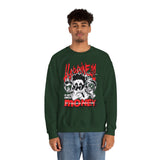Happiness Is Not About Money Graphic Unisex Heavy Blend Crewneck Sweatshirt Bold Motivational Streetwear Pullover