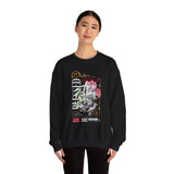 Blessed Praying Hands Floral Christian Graphic Unisex Heavy Blend Crewneck Sweatshirt Faith Inspired Religious Streetwear Bold Motivational Pullover