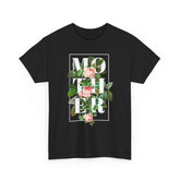 Mother Floral Design Unisex Heavy Cotton Tee Comfortable T Shirt Botanical Typography Graphic Streetwear Gift For Mom Mother’s Day Birthday Casual Everyday Wear