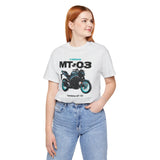 MT03 Inspired Lightweight Street Motorcycle Art Unisex Heavy Cotton Tee Bold Rider Graphic Streetwear Apparel