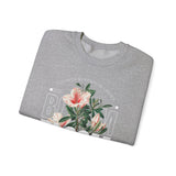 Bloom Stronger Floral Graphic Crewneck Comfortable Unisex Sweatshirt Motivational Streetwear Inspirational Empowerment Design for Self Growth Resilience Perfect Gift for Friends Birthdays Cozy Days...